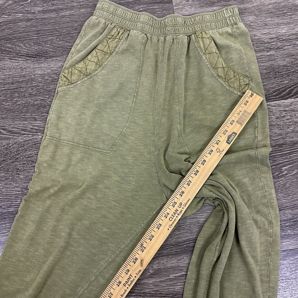 Daily Practice Anthropologie Joggers Womens XS Green Drop Crotch Lounge Hi Rise - Picture 11 of 12